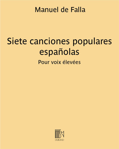 Siete canciones populares españolas - Pour voix élevées