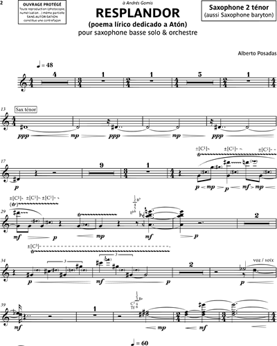 Tenor Saxophone 2/Baritone Saxophone