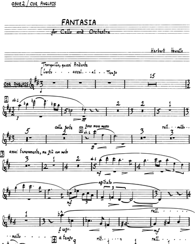 Fantasia for Cello and Orchestra