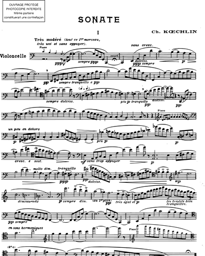 Sonate pour violoncelle & piano Op. 66