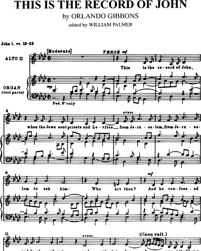 This is the Record of John (Version for Alto)