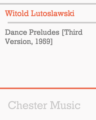 Dance Preludes [Third Version, 1959]