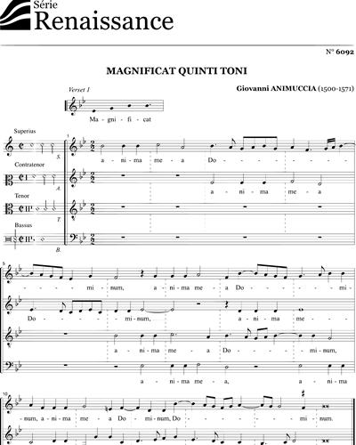 Magnificat - Animuccia