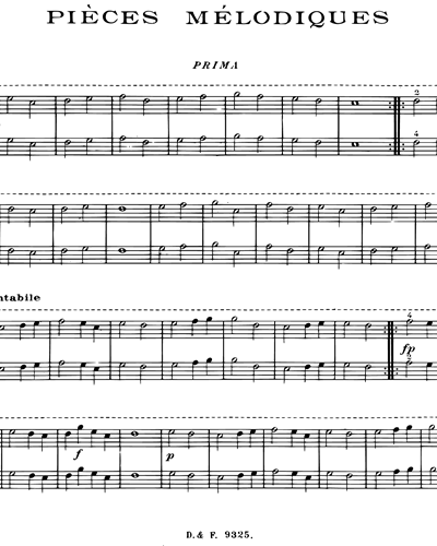 Pièces mélodiques très faciles sur les cinq notes Op. 149