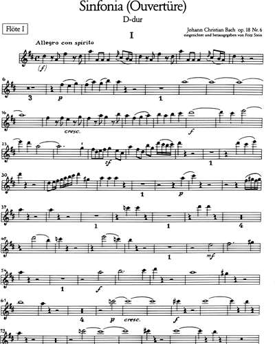 Sinfonia D-dur op. 18 Nr. 6 - Ouvertüre