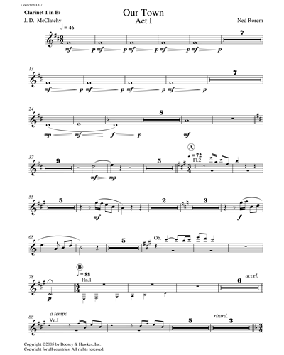 Clarinet 1 (Bb)