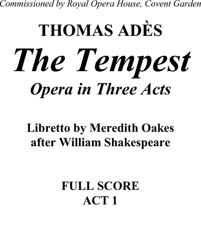Overture to 'The Tempest'