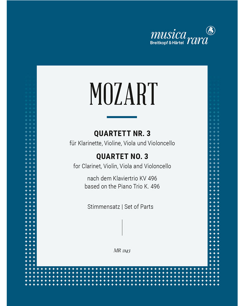 Quartett Nr. 3 in F nach dem Klaviertrio KV 496