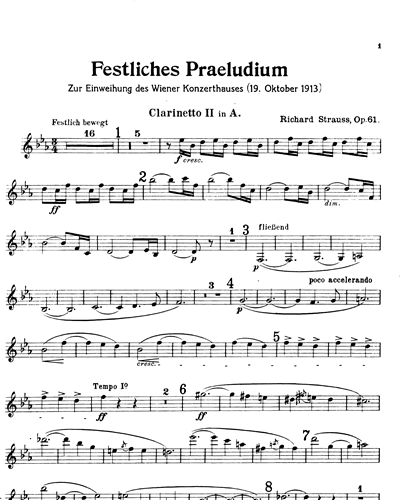 Festliches Praeludium, op. 61