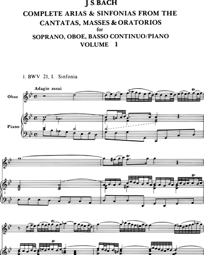 Sämtliche Arien - Bd. 1 (BWV 21, 29, 31, 32, 72)