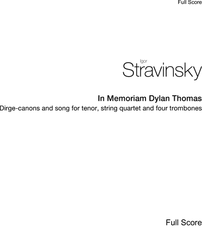 In Memoriam Dylan Thomas