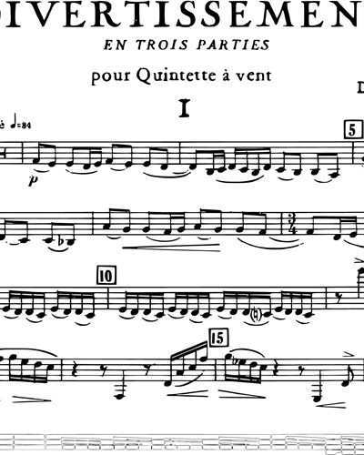 Divertissement en Trois Parties, Op. 299b