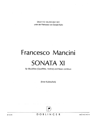 Sonata XI in G minor