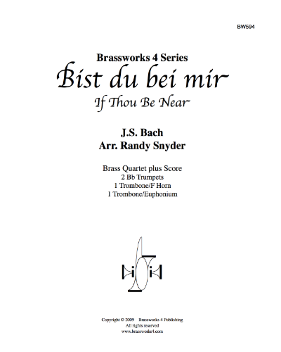 Bist du bei mir, BWV Anh. 114