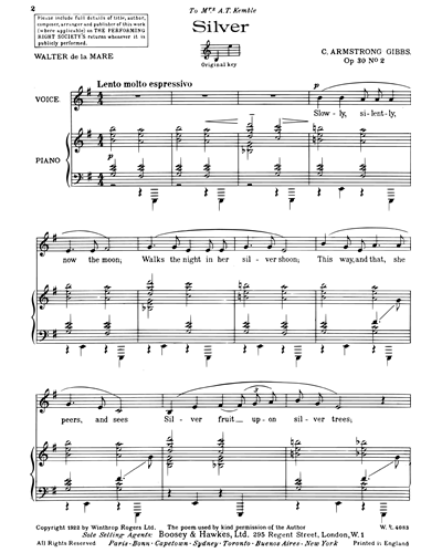 Silver, op. 30/2 (in E minor)