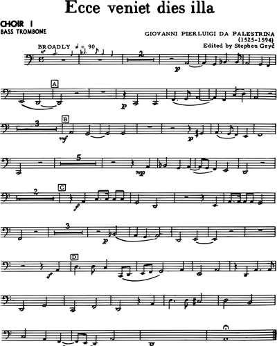 [Choir 1] Bass Trombone