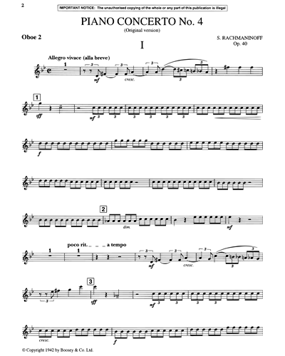 Piano Concerto No. 4, op. 40 [First Version]