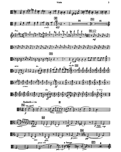 frecuentemente Elegibilidad Consultar Piano Concerto No.2. Second Movement Viola Sheet Music by Dmitri  Shostakovich | nkoda