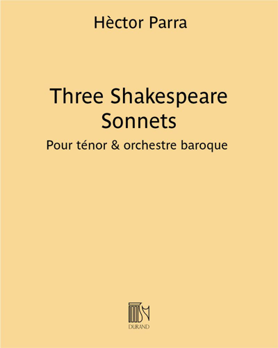 Three Shakespeare Sonnets