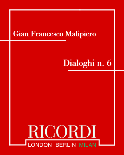 Dialoghi n. 6 - Per clavicembalo e orchestra