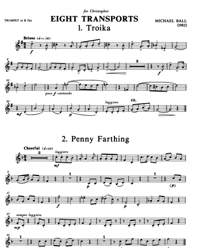 Eight Transports for Trumpet and Piano
