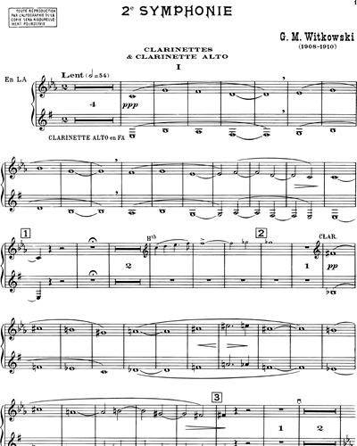Clarinet in A 1 & Clarinet in A 2/Alto Clarinet