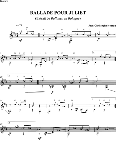Ballades en Balagne: Ballade pour Juliet