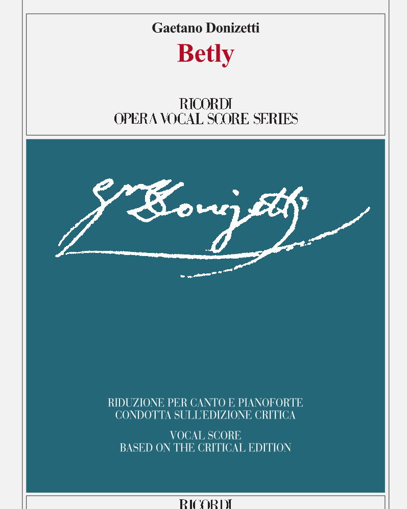 Betly - Edizione Critica