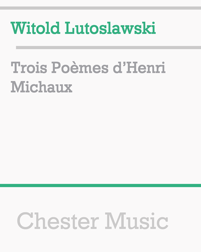 Trois poèmes d’Henri Michaux