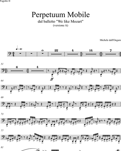 Perpetuum Mobile (from the Ballet 'We like Mozart' [Version A])