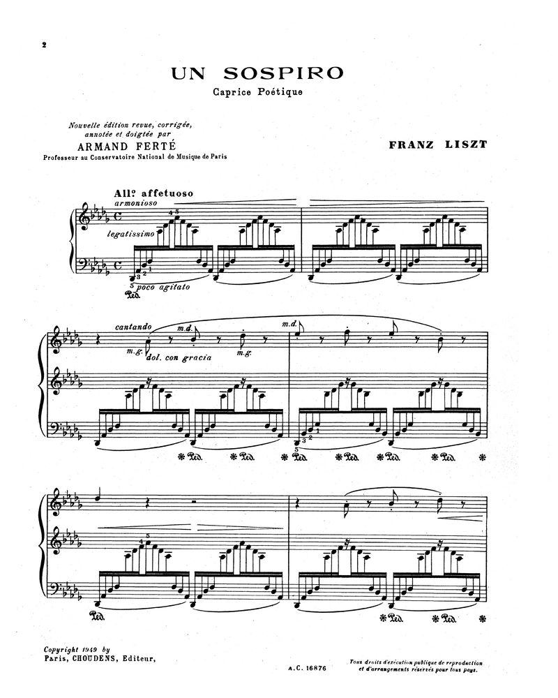 Alerta Adaptabilidad director Un Sospiro Piano Sheet Music by Franz Liszt | nkoda
