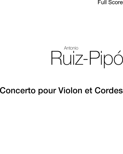 Concerto pour Violon et Cordes