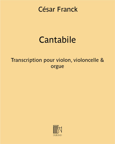 Cantabile (extrait des "Pièces d’orgue")
