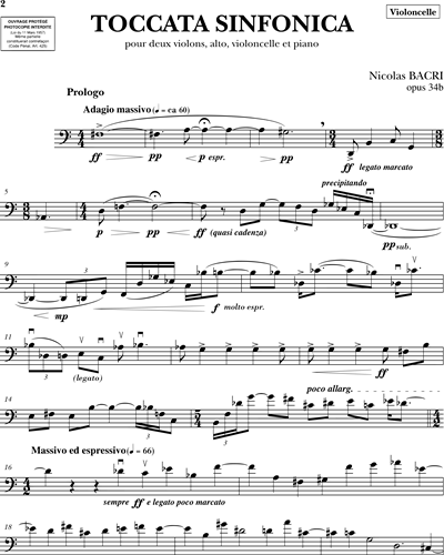 Toccata Sinfonica Op. 34b