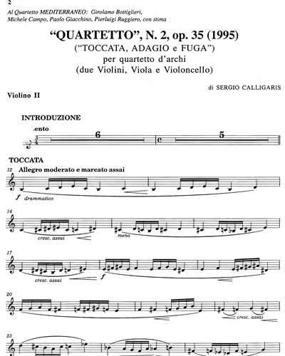 Quartetto n. 2 Op. 35