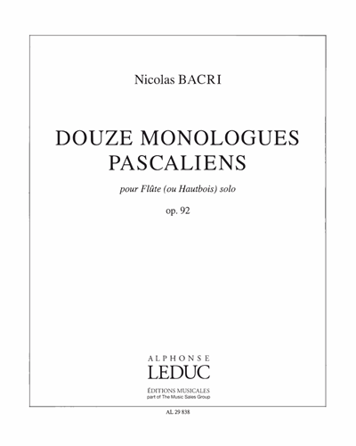 Douze Monologues Pascaliens, op. 92