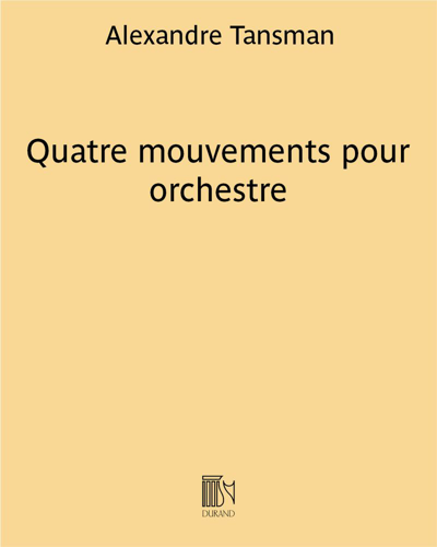 Quatre mouvements pour orchestre
