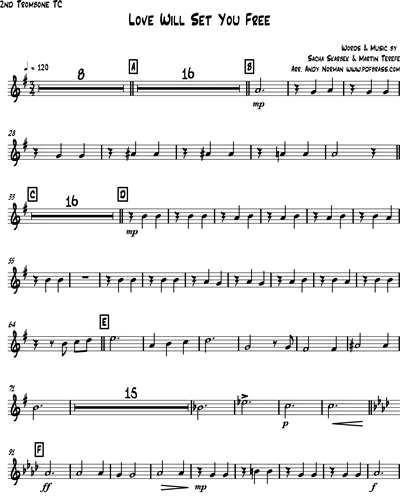 Trombone Treble Clef 2 (Alternative)