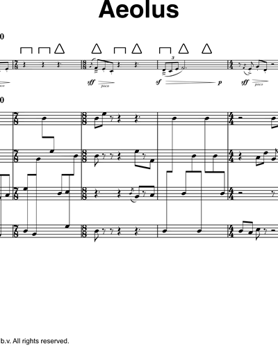 Organ 1 & Pan Flute 1 (ad libitum)