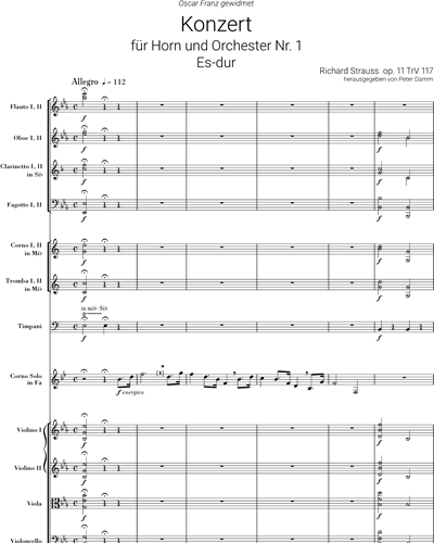 Hornkonzert Nr. 1 Es-dur op. 11, TrV 117