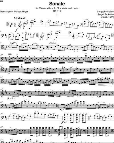 Sonata Sheet Music by Sergei Prokofiev | nkoda