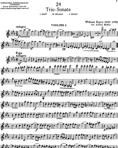 Sonata a tre in C minor
