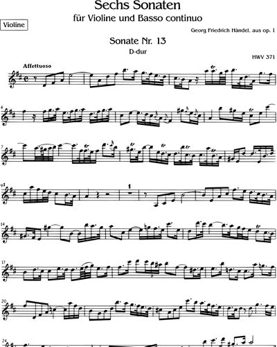 6 Sonaten op. 1 - Heft 2