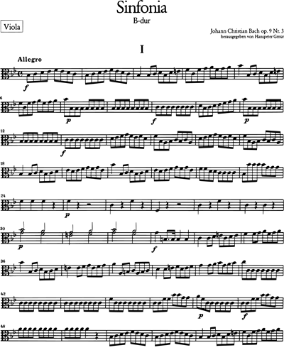 Sinfonia B-dur op. 9 Nr. 3