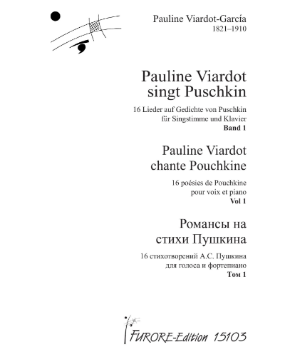 Pauline Viardot sings Pushkin, Vol. 1