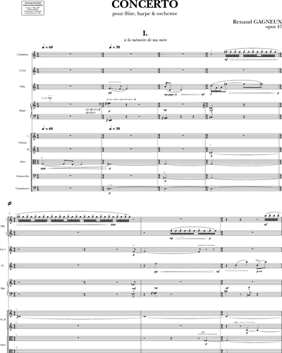 Concerto pour flûte, harpe & orchestre Op. 47