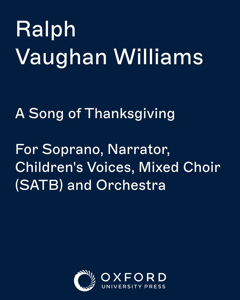 A Song of Thanksgiving