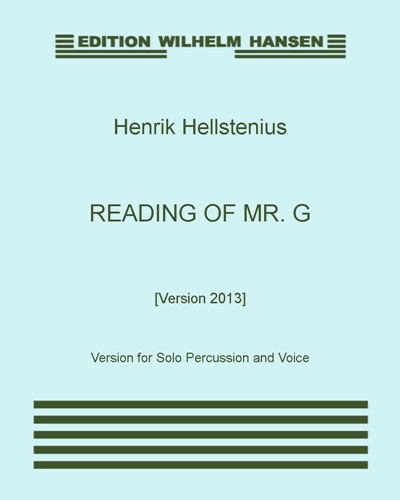 Reading of Mr. G [Version 2013]