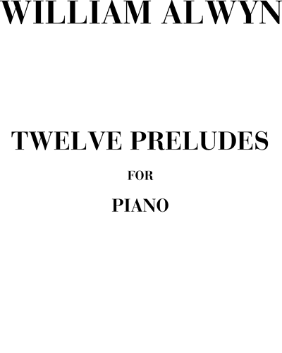 Twelve preludes for piano