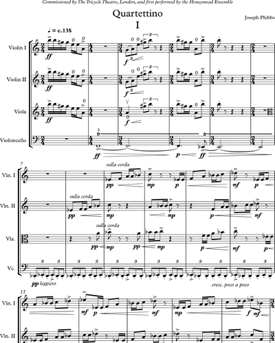Quartettino for String Quartet